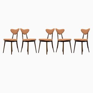 Model No. 124 Dining Chairs by Helena & Jerzy Kurmanowicz, 1960s, Set of 5-IXL-1745385