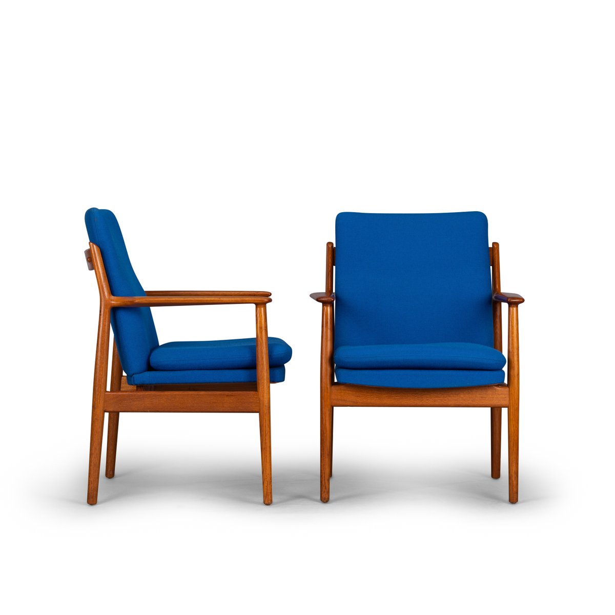 Model No. 341 Armchairs by Arne Vodder for Sibast, 1970s, Set of 2