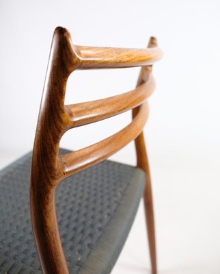 Model No 78 Dining Chairs by N. O. Møller, 1960, Set of 8-UY-1368591