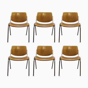 Model Nr 106 Chairs by Giancarlo Piretti for Lumi, Italy 1970s, Set of 6-YXM-896851