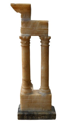 Model of the Temple of Vespasian in Alabaster