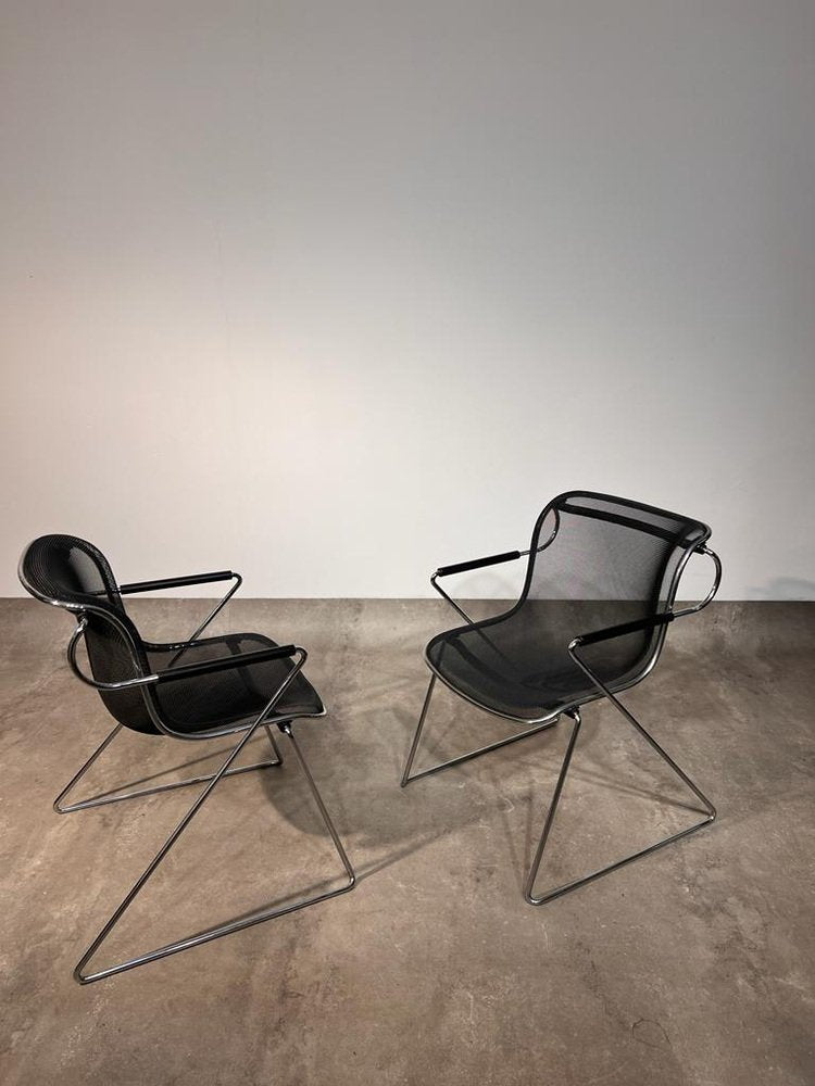 Model Penelope Armchairs by Pollock for Anonima Castelli, 1980s, Set of 2