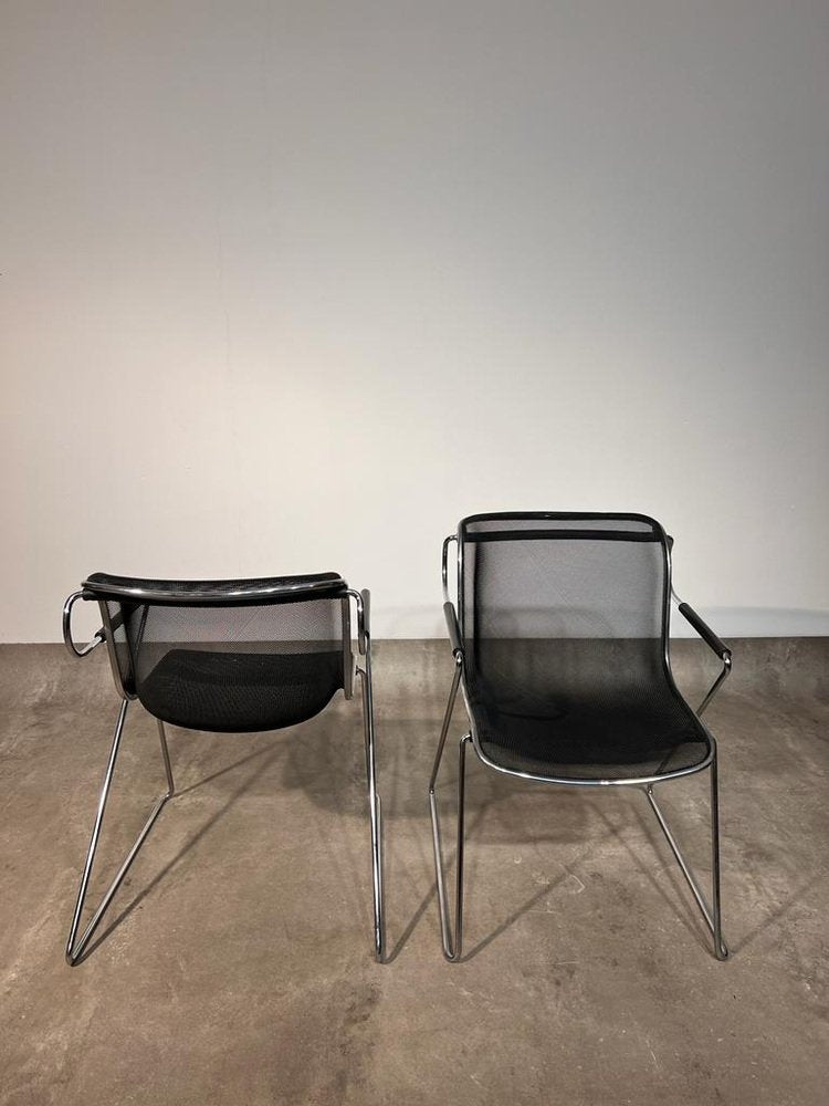 Model Penelope Armchairs by Pollock for Anonima Castelli, 1980s, Set of 2