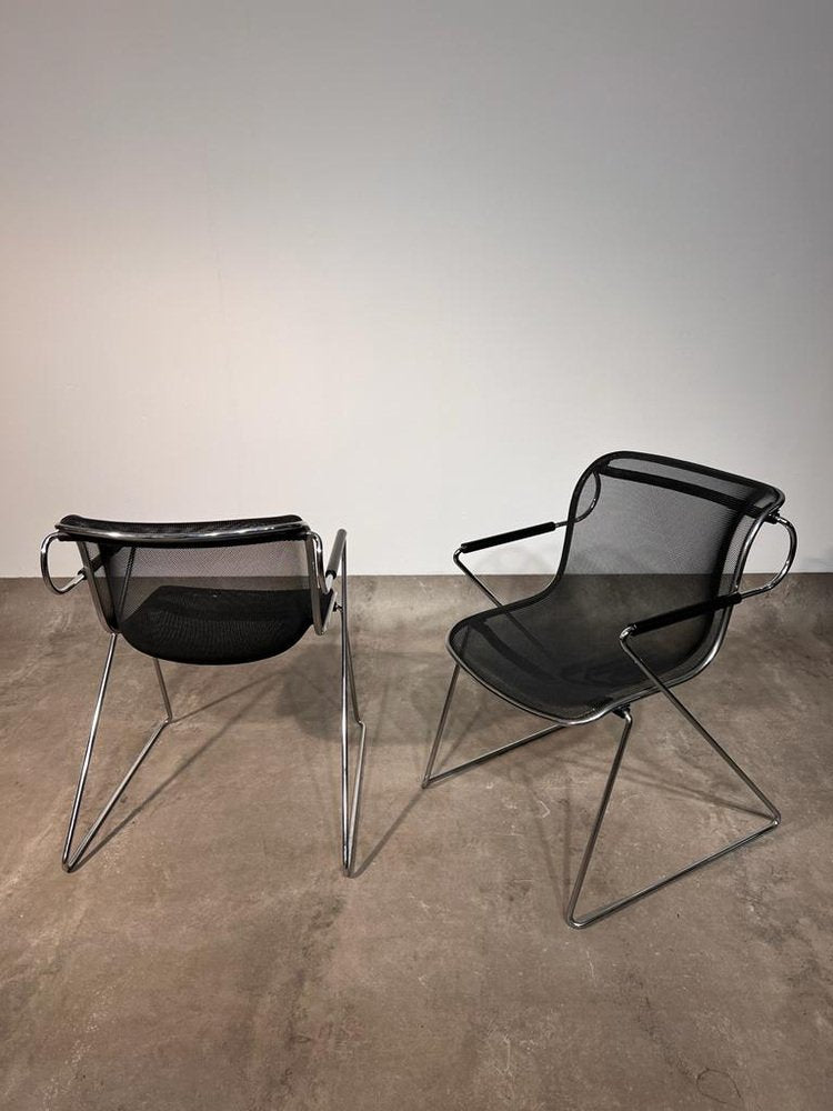 Model Penelope Armchairs by Pollock for Anonima Castelli, 1980s, Set of 2