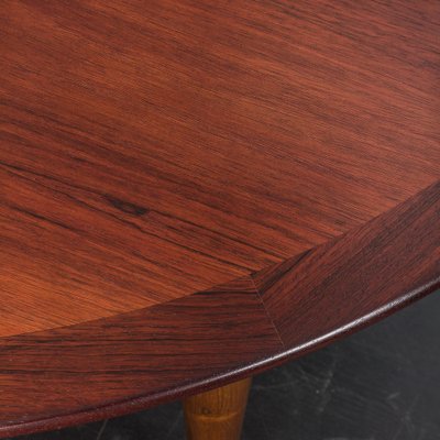 Model PJ 2-5 Circular Dining Table in Rosewood by Grete Jalk for P. Jeppesen, 1960s-UE-1798690