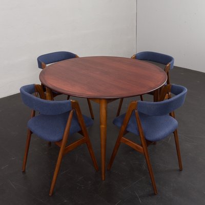 Model PJ 2-5 Circular Dining Table in Rosewood by Grete Jalk for P. Jeppesen, 1960s-UE-1798690