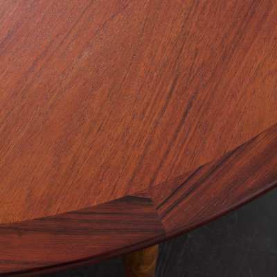 Model PJ 2-5 Circular Dining Table in Rosewood by Grete Jalk for P. Jeppesen, 1960s-UE-1798690