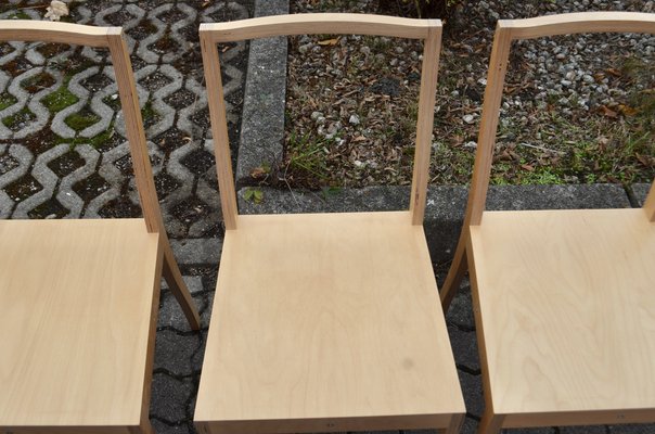 Model PLY / Plywood Chairs by Jasper Morrison for Vitra, 2009, Set of 8-UF-1752001