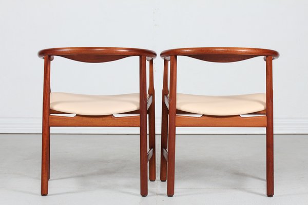 Model PP 203 Armchairs in Mahogany by Hans J. Wegner for PP Møbler, 1970s, Set of 2-QQ-1780734