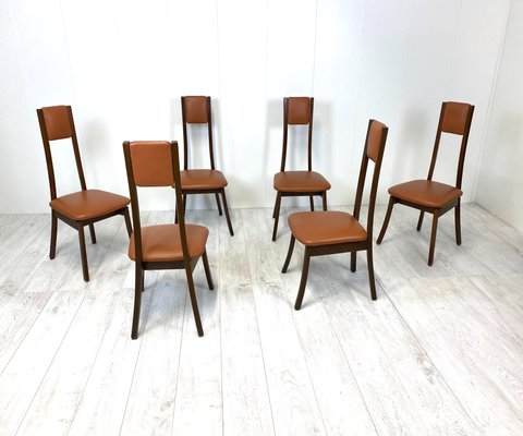 Model Programma S11 Dining Chairs by Angelo Mangiarotti, Set of 6-NWG-1174925