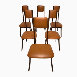 Model Programma S11 Dining Chairs by Angelo Mangiarotti, Set of 6-NWG-1174925