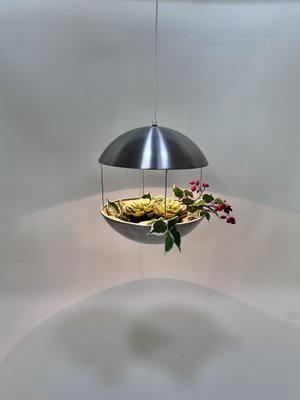 Model Rs 37 Flower Ceiling Lamp in Brushed Aluminium by Poul Cadovius for Cado, 1960s-JP-1812010