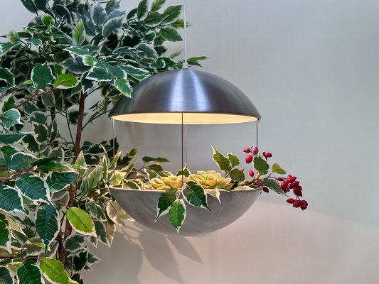 Model Rs 37 Flower Ceiling Lamp in Brushed Aluminium by Poul Cadovius for Cado, 1960s-JP-1812010