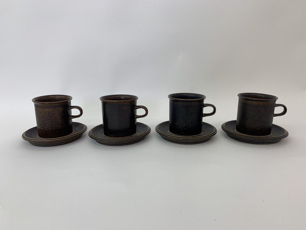 Model Ruska Cups by Ulla Procope for Arabi, Finland, Set of 4