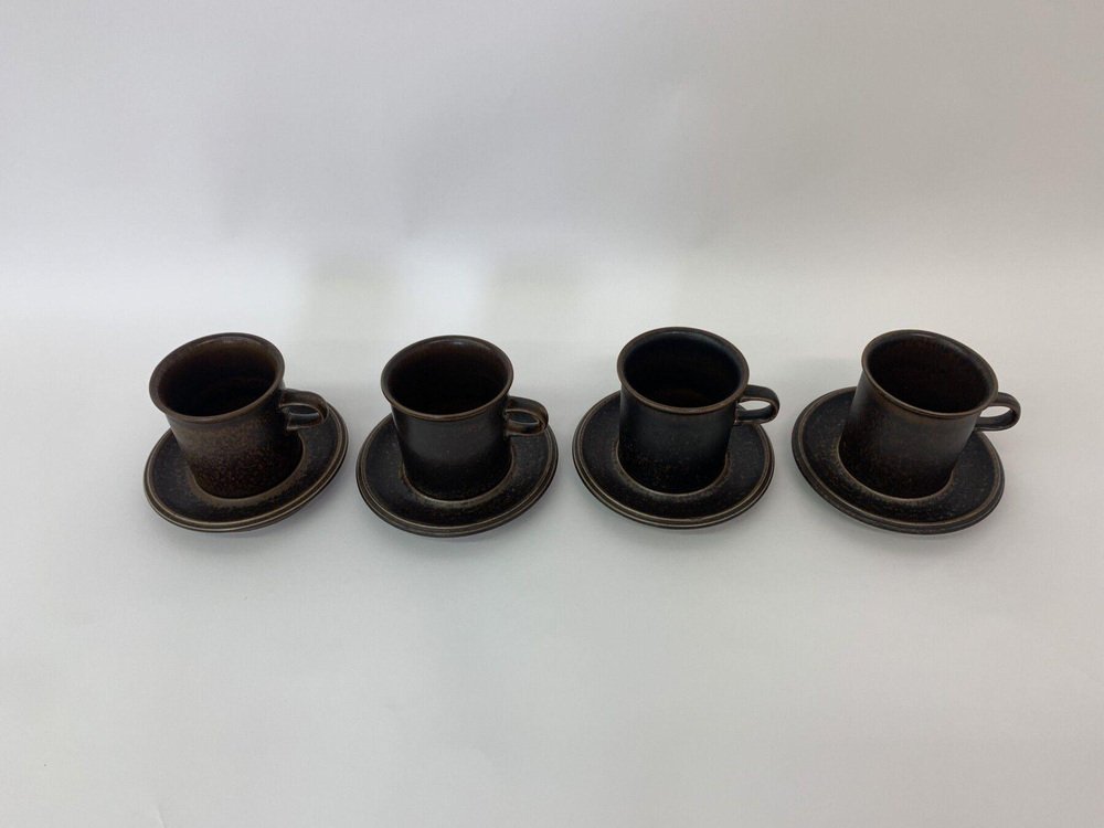 Model Ruska Cups by Ulla Procope for Arabi, Finland, Set of 4