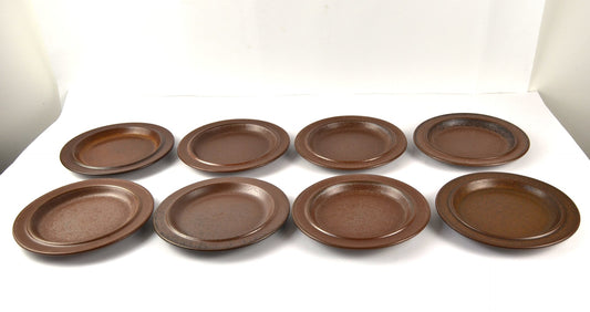 Model Ruska Dessert Plates by Ulla Procope for Arabia, 1970s, Set of 8