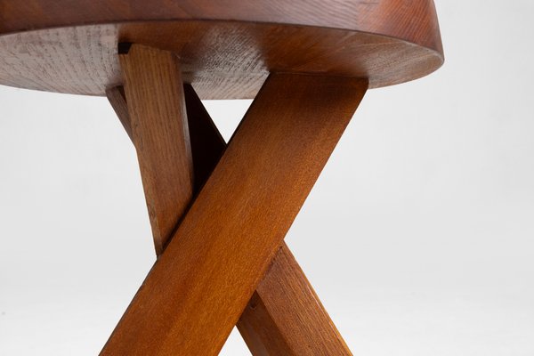 Model S31 Stool in Elm Wood by Pierre Chapo, 1974-YSY-2027238