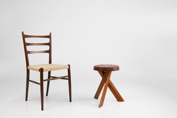 Model S31 Stool in Elm Wood by Pierre Chapo, 1974-YSY-2027238