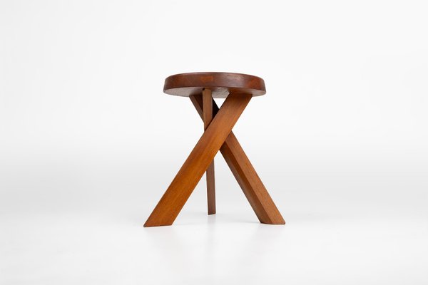 Model S31 Stool in Elm Wood by Pierre Chapo, 1974-YSY-2027238