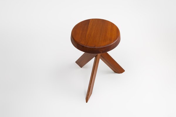 Model S31 Stool in Elm Wood by Pierre Chapo, 1974-YSY-2027238