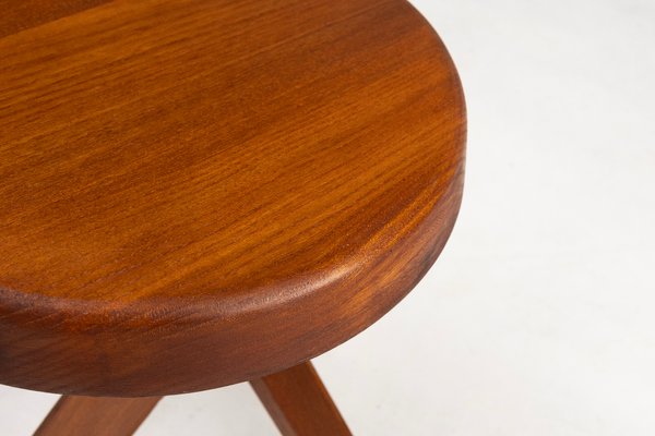 Model S31 Stool in Elm Wood by Pierre Chapo, 1974-YSY-2027238