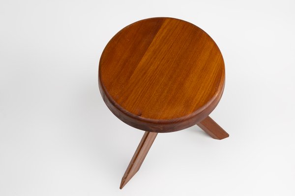 Model S31 Stool in Elm Wood by Pierre Chapo, 1974-YSY-2027238