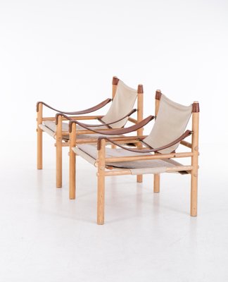 Model Sirocco Easy Chairs attributed to Arne Norell, 1970s, Set of 2-QU-1759789