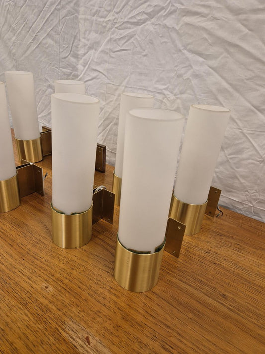 Model Sonet Wall Lights by Jørgen Bo for Fog & Mørup, 1960s, Set of 8