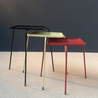 Model Soumba Nesting Tables by Mathieu Mategot, 1953, Set of 3-EAJ-1788039