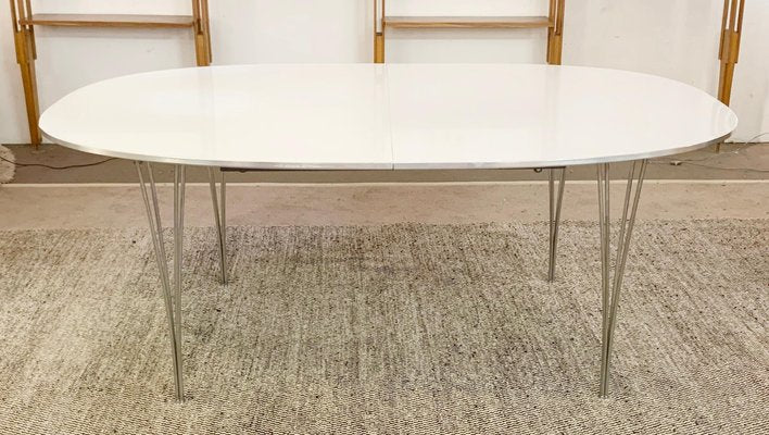 Model Super Ellipse Table by Arne Jacobsen Piet Hein and Bruno Mathsson for Fritz Hansen-FGA-1323556