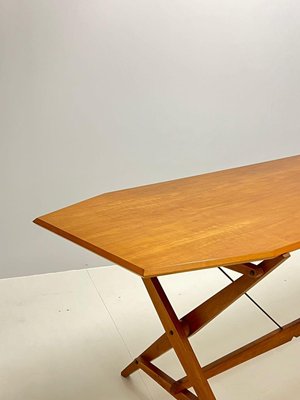 Model Tl2 Cavalletto Ash Dining Table by Franco Albini for Poggi, 1950-KKZ-1814353