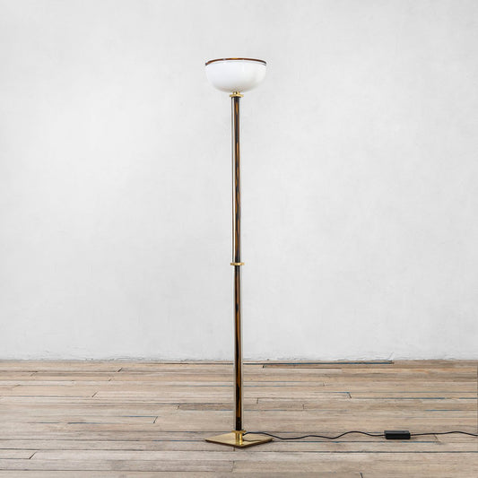 Model Tolboi Murano Glass and Metal Ground Lamp from Venini, 1985