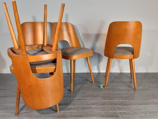 Model TON515 Chairs by Oswald Haerdtl, 1955, Set of 6-EYI-2041237