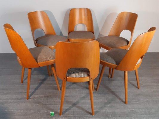 Model TON515 Chairs by Oswald Haerdtl, 1955, Set of 6-EYI-2041237