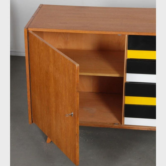 Model U-458 Chest of Drawers in Oak by Jiri Jiroutek, 1960s