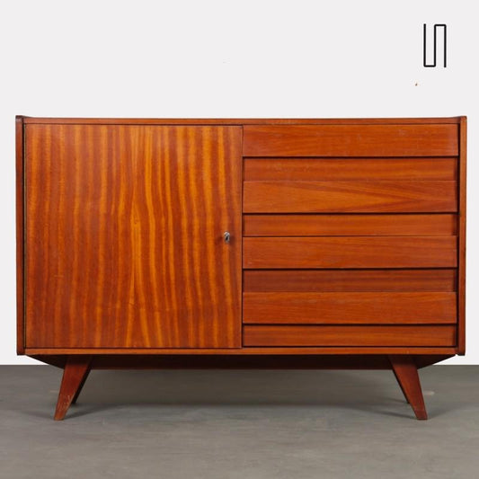 Model U-458 Mahogany Chest of Drawers by Jiroutek for Interior Prague, 1960s