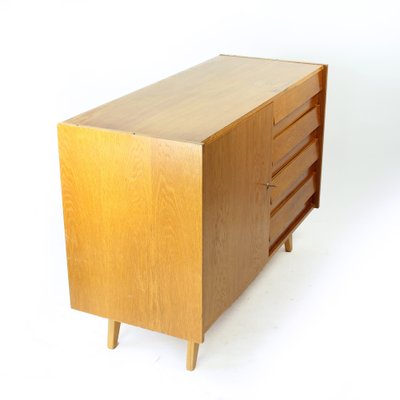 Model U 460 Sideboard in Oak by Jiří Jiroutek for Interier Praha, 1960s, Set of 3-UL-1724208