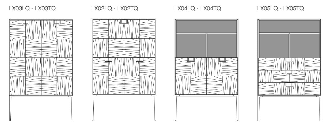 ALCOR - Highboard with doors