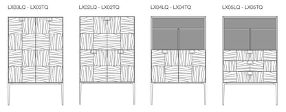 ALCOR - Highboard with doors