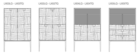 ALCOR - Highboard with doors