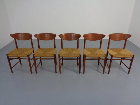 Modell 316 Dining Chairs by Peter Hvidt & Orla Mølgaard-Nielsen for Søborg Furniture, 1950s, Set of 5-RDW-1409109