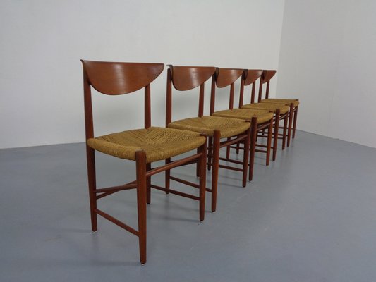 Modell 316 Dining Chairs by Peter Hvidt & Orla Mølgaard-Nielsen for Søborg Furniture, 1950s, Set of 5-RDW-1409109