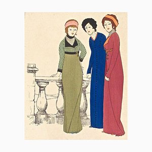 Models on the Terrace - Original Stencil by Paul Iribe - 1908 1908-ZCI-760169