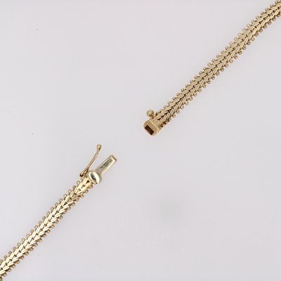 Modern 14 Karat Yellow Rose Grey Gold Necklace-OLU-1798519