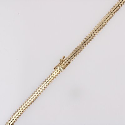 Modern 14 Karat Yellow Rose Grey Gold Necklace-OLU-1798519