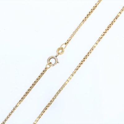 Modern 18 Karat Yellow Gold Cube Mesh Chain-OLU-1358707