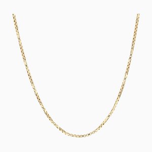 Modern 18 Karat Yellow Gold Cube Mesh Chain-OLU-1358707