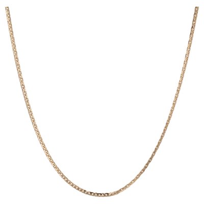 Modern 18 Karat Yellow Gold Flat Mesh Chain-OLU-2041574