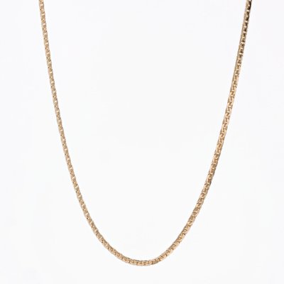 Modern 18 Karat Yellow Gold Flat Mesh Chain-OLU-2041574