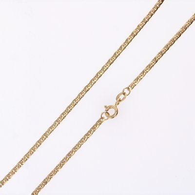 Modern 18 Karat Yellow Gold Flat Mesh Chain-OLU-2041574